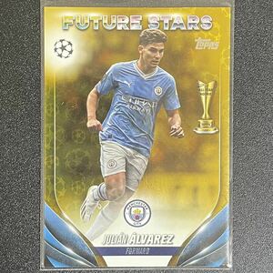 フリアン・アルバレス 2023-24 TOPPS UEFA CLUB COMPETITIONS Starball Foil Julian Alvarez マンチェスターシティ アルゼンチン代表