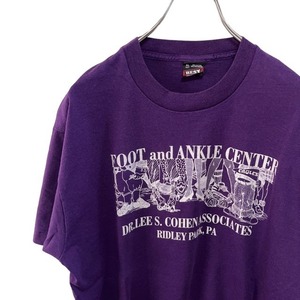 P68 フルーツオブザルーム XL アメリカ古着　USA製　50/50 シングルステッチ 90s ビンテージ　プリント　半袖　Tシャツ　パープル　メンズ