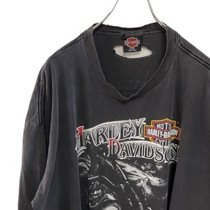 C44 ハーレーダビッドソン　HOLOUBEK　XXXL　アメリカ古着　USA製　プリント　半袖　シングルステッチ　Tシャツ　 HARLEY-DAVIDSON メンズ