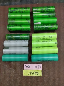 Y49　18650リチウムイオン　単電池程度悪い 　16本セット！！！