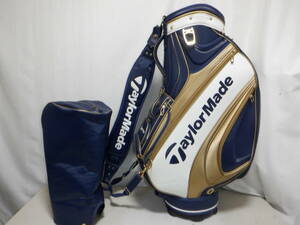 希少★TaylorMade テーラーメイド 9.5型 ３点式★限定モデル★中古★美品★プロモデル(NV×GOLD)ゴルフ キャディバック