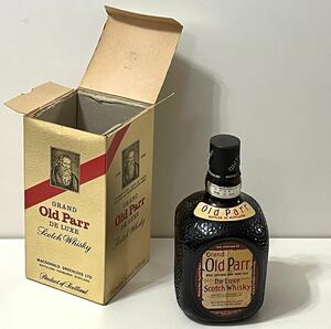  not yet . plug Grand Old Parr De Luxe Grand Old pa- Deluxe Special class whisky 760ml 43 times old sake comparatively beautiful preservation condition. gold color. box attaching 