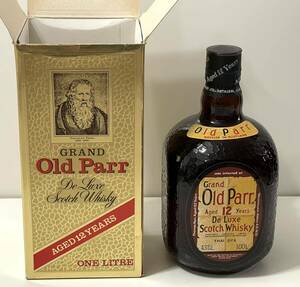 未開栓 箱付き Grand Old Parr aged 12years グランドオールドパー 12年 特級ウイスキー 1000ml 43度 古酒