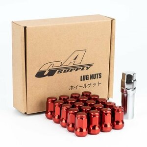 GAsupply 20個セット ン・スバル・スズキの普通車と軽自動車に対応 P x M12 ホイールロックナット 109