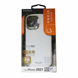 iPhone 13 スタンド付超軽量・極薄・耐衝撃 ハイブリッドケース LP-IM21PLSWH マットホワイト PALLET STAND iPhoneケース smasale-27