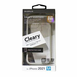 iPhone 13 mini 耐衝撃 ハイブリッドケース LP-IS21PLCGY Cleary コールドグレー iPhoneケース スマホケース smasale-16