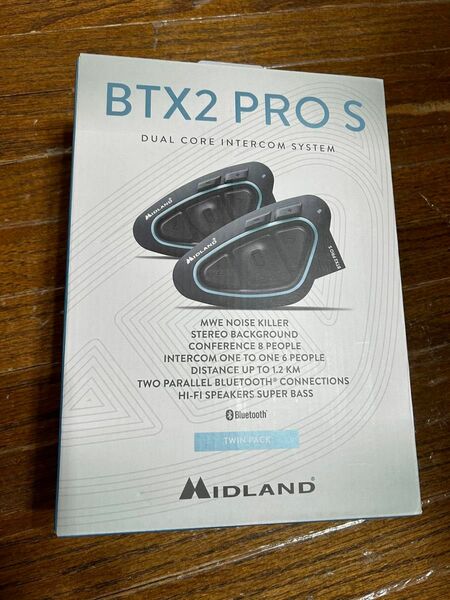 ミッドランド MIDLAND インカム ツインパック 新品未使用 BT X2 PRO S 音楽 同時4台通話1200m HiFi