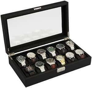 Geum 腕時計収納ケース 時計ケース 腕時計ケース 時計 腕時計 収納 保管 ボックス コレクション ケース ウォッチケース オ
