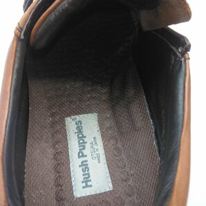 5082 HUSH PUPPIES ハッシュパピー 革靴 レザーシューズ 26.0ｃｍ ブラウン 茶 レザー 日本製 ビブラムソール VIBRAMの画像6