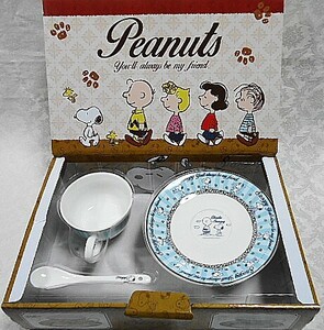 * Snoopy ^^! cup & saucer wise spoon 