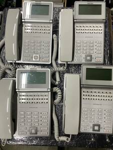 【中古】IX-12KT-N(WHT)：12ボタン標準電話機(白) LEVANCIO レバンシオ｜岩通 IWATSU IX-12KT-N ビジネスフォン 動作確認済　4台セット