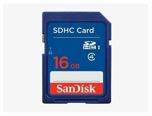 新品 SanDisk Class4 SDHCカード 16GB