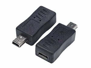 新品 miniUSBオス⇒microUSBメス HOSTアダプタ