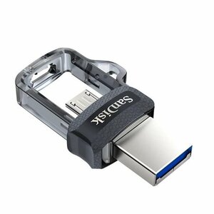  new goods SanDisk Ultra Dual Drive M3.0 USB memory 128GB microUSB/USB3.0 combined use 150MB/s SDDD3-128G-G46