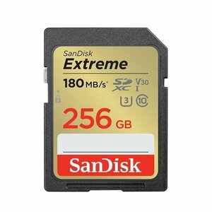 新品 SanDisk Extreme SDカード SDXC 256GB UHS-I 180MB/s SDSDXVV-256G-GNCIN