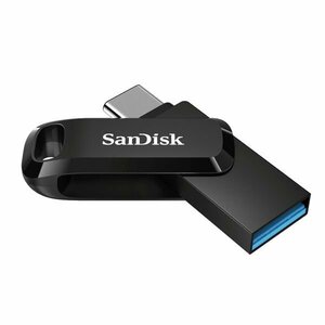 新品 SanDisk USBメモリー64GB Type-C/Type-A兼用 150MB/s USB3.0対応 回転式キャップ
