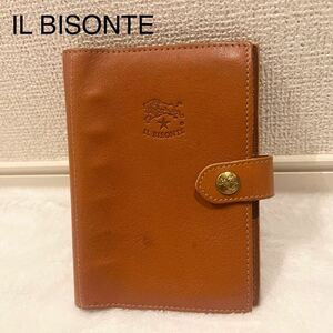 【美品】IL BISONTE イルビゾンテ 手帳カバー イタリア製