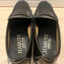 【数回使用程度】HARUTA ハルタ ローファー ブラック JCTB 6650 日本製 革靴 ビジネスシューズ_画像6