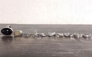  все SILVER 925 серебряное кольцо кольцо SV серебряный товар аксессуары 10 позиций комплект ③ [ бесплатная доставка ]