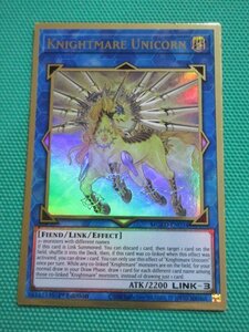 《遊戯王》　MGED-EN034　プレミアムゴールド　KNIGHTMARE UNICORN　英語版　③