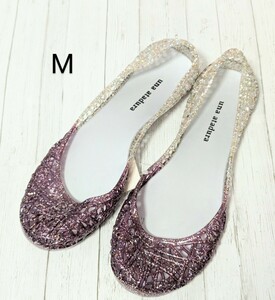  Raver shoes low heel pain . not Raver sandals M purple flat shoes ballet shoes rain shoes 