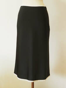 Todd Oldham*todo* all dam *TIMES SEVEN* marks li feed b made in Japan * black satin skirt 