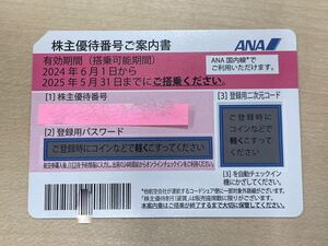 【最新・送料無料】ANA全日空 株主優待券（2024年6月1日～2025年5月31日）