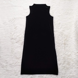DKNY Donna Karan New York velour One-piece black black size P dress simple plain 