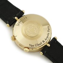 【3年保証】 ヴァンクリーフアーペル トラベラー ワールドタイム＆アラーム 123.038 OH済 K18YG無垢 アイボリー GMT 手巻き メンズ 腕時計_画像2