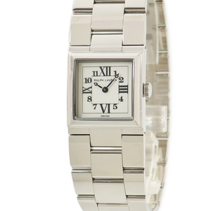 [3 year guarantee ] Ralph Lauren 867pti slim Classic RLR0170000 unused white Rome n Arabia quarts lady's wristwatch 