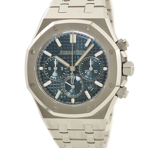 [3 year guarantee ] Audemars Piguet Royal oak chronograph 26715ST.OO.1356ST.01 blue star anise shape self-winding watch men's wristwatch 