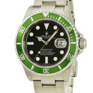 【3年保証】 ロレックス サブマリーナ デイト 16610LV 未使用 M番 グリーンサブ 黒 ライム デッドストック 自動巻き メンズ 腕時計