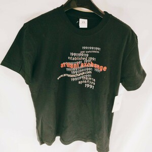 ☆未使用品タグ付き ARMANI EXCHANGE アルマーニエクスチェンジ Tシャツ 半袖 ブラック 半袖 カットソー トップス ヴィンテージ 衣類 A-3