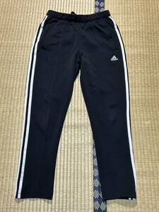 新品☆adidas(アディダス)☆3ストライプトラックパンツ ジャージパンツ☆レディース Ｍサイズ☆ロング丈☆黒/白