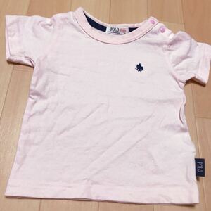 a29 POLO ベビー　80サイズ　tシャツ 半袖　シャツ　薄ピンク