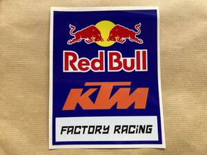 即納 レッドブル RED BULL KTM レーシング 120mm x 150mm ステッカー 《送料無料》残り1点