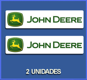 即納 ジョンディア JOHN DEERE 95mm x 25mm 2枚セット ステッカー 《送料無料》