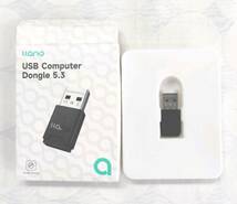 ★【在庫処分価格】Bluetooth USB Bluetooth 5.3 対応 ドングル5.3 レシーバー for コンピューター☆C05-185a_画像1