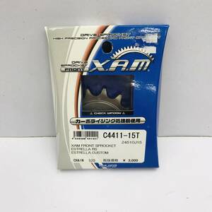 ★【在庫処分価格】X.A.M JAPAN ザム ジャパン スプロケット フロント C4411-15T チェーン520 バイク用品☆N05-106b