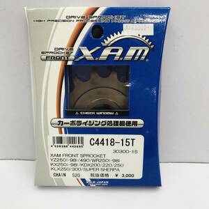 *[ stock disposal price ]X.A.M JAPAN Zam Japan sprocket front C4418-15T chain 520 motorcycle supplies *N05-107b