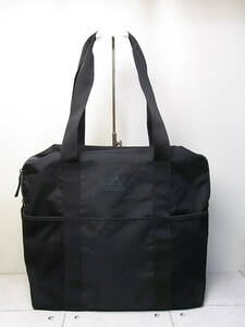 adidas/ Adidas большой размер ручная сумочка черный / чёрный USED/ прекрасный товар 
