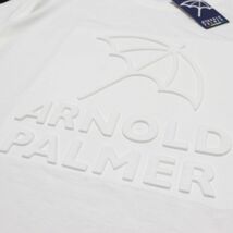 アーノルドパーマー ARNOLD PALMER 新品 メンズ ビッグロゴ エンボス 半袖 Tシャツ　Lサイズ　ホワイト 817_画像3