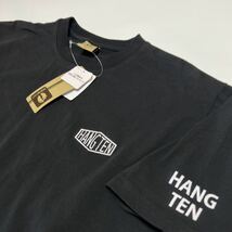 ハンテン HANGTEN 新品 メンズ カジュアル シンプルロゴ半袖 Tシャツ LLサイズ　黒XL SM440ne5_画像1