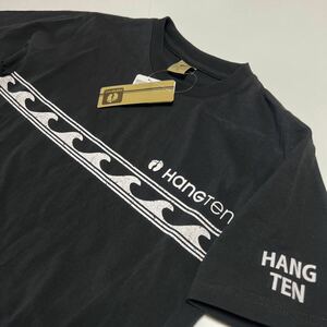 ハンテン HANGTEN 新品 メンズ カジュアル WAVE半袖 Tシャツ Mサイズ　 SM442NE5 黒4