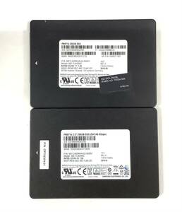 K6051337 SAMSUNG SATA 256GB 2.5インチ SSD 2点【中古動作品】