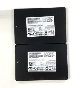 K6050133 SAMSUNG SATA 256GB 2.5インチ SSD 2点【中古動作品】