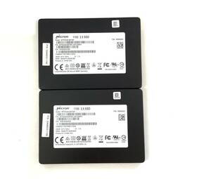 K6051430 Micron SATA 256GB 2.5インチ SSD 2点【中古動作品】