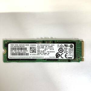 K60502157 SAMSUNG NVMe 256GB SSD 1点 【中古動作品】