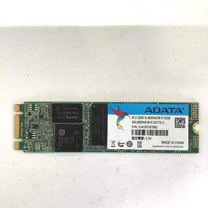 K60510157 ADATA SATA M.2 512GB SSD 1点【中古動作品】