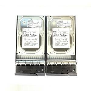 K6051361 HGST 4TB SAS 7.2K 3.5インチ HDD 2点【中古動作品】